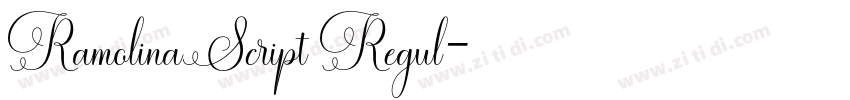 RamolinaScript Regul字体转换
